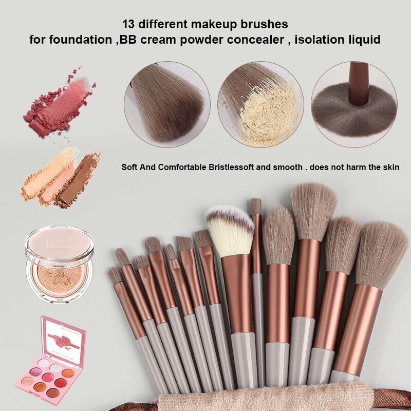 13%20Pieces%20Makeup%20Brush%20Set%20Eye%20Shadow%20Foundation%20Women%20Cosmetic%20Brush%20Beauty%20Soft%20Makeup%20Tools%20With%20Bag%20-%20Image%206