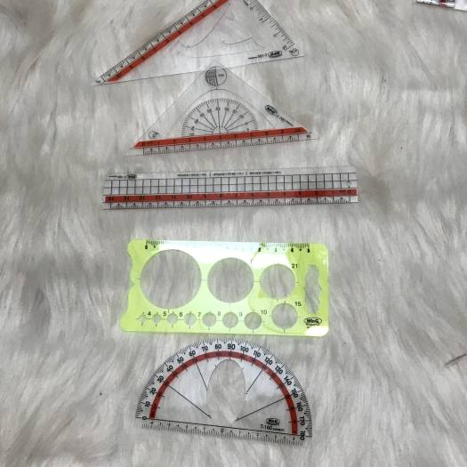 Combo 10 bộ thước bộ 5 Cây Thước Dẻo Trắng WinQ (T-160)
