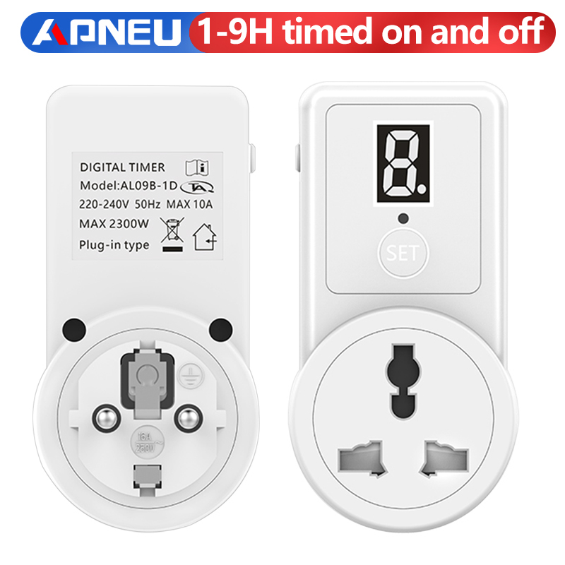 NEW 【Too much love!】digital Countdown Timer Switch Socket Plug-in Time ...