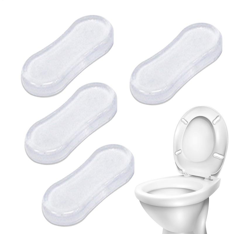 AUTSUPPL 12-Pack Raised Toilet Seat Bumpers – Silicone Replacement Pads, Adhesive, Universal Fit, For Bidet Lids & Standard Toilets