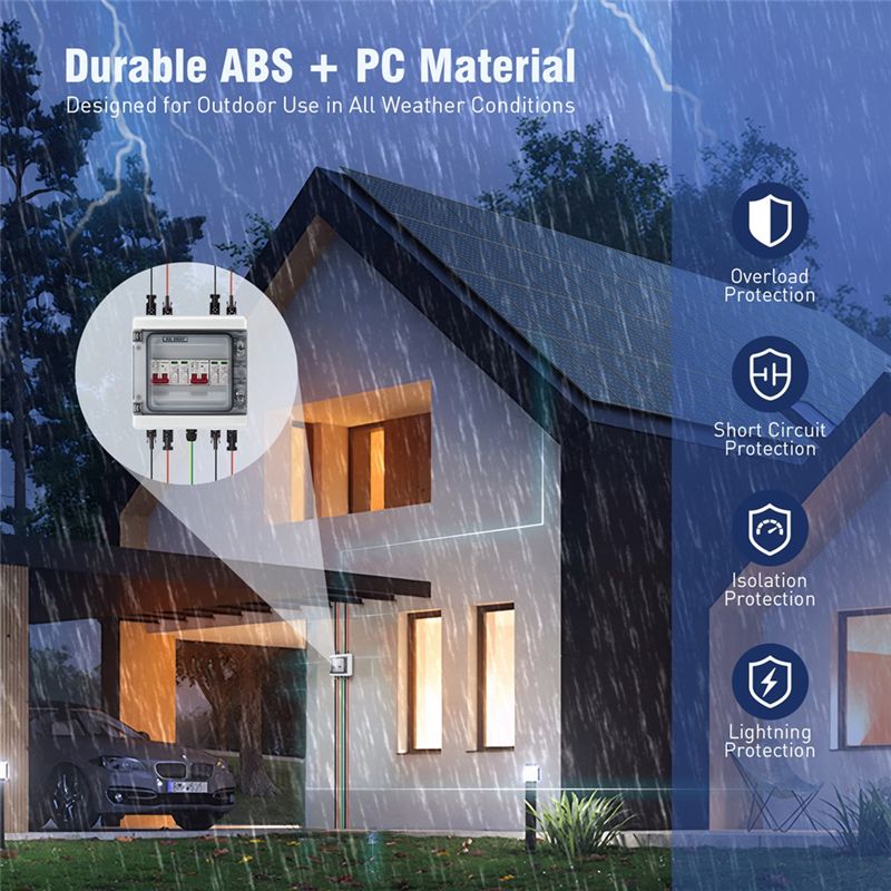 Multilayers Protection Multi-Layer Protection Solar Combiner Box with Surge Protection, DC40A ...