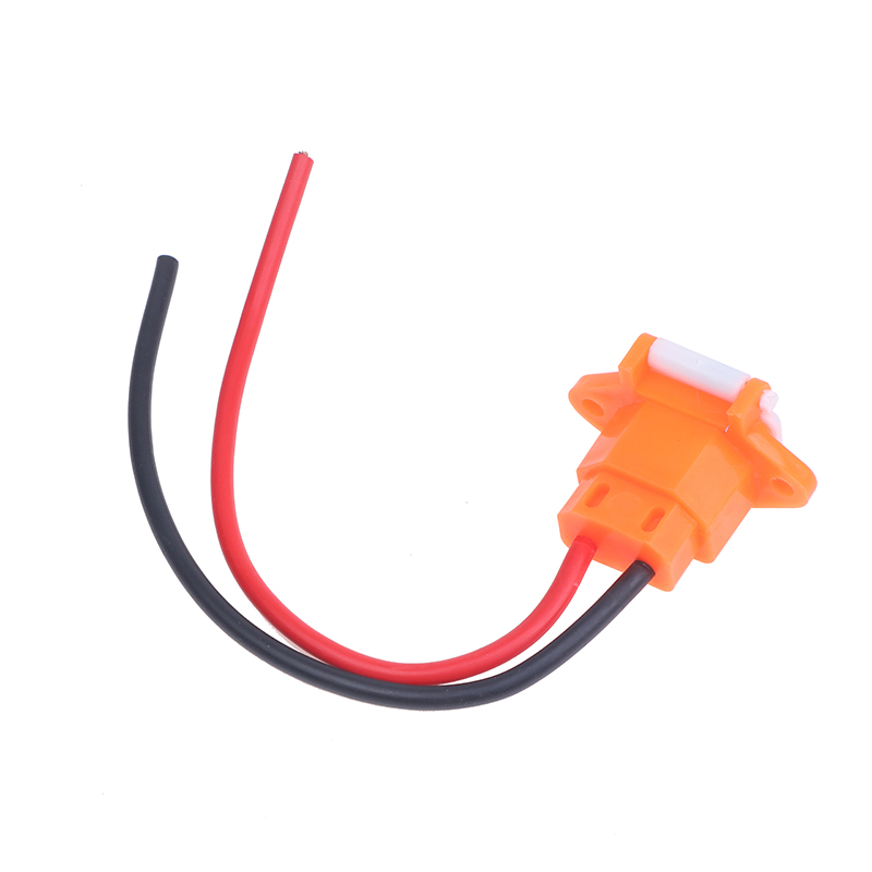 E-bike Scooter Battery Connector Plug Three Vertical Charging Socket With Wires 12AWG Cable For 36V 48V Universal. 