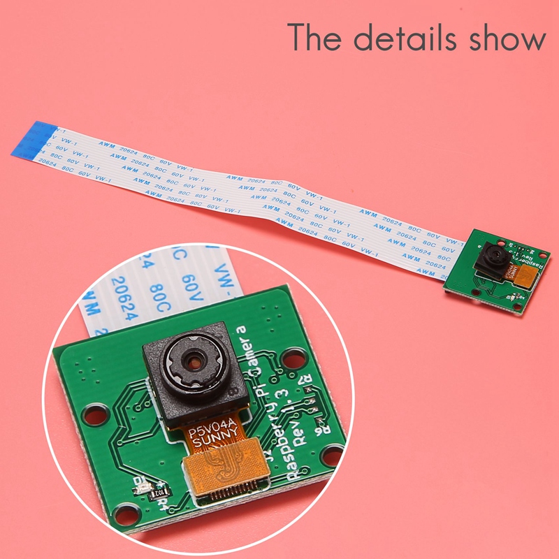 Camera Module Board 5MP Webcam for Raspberry Pi Zero W/Zero/ Raspberry Pi 3 Model B /4B