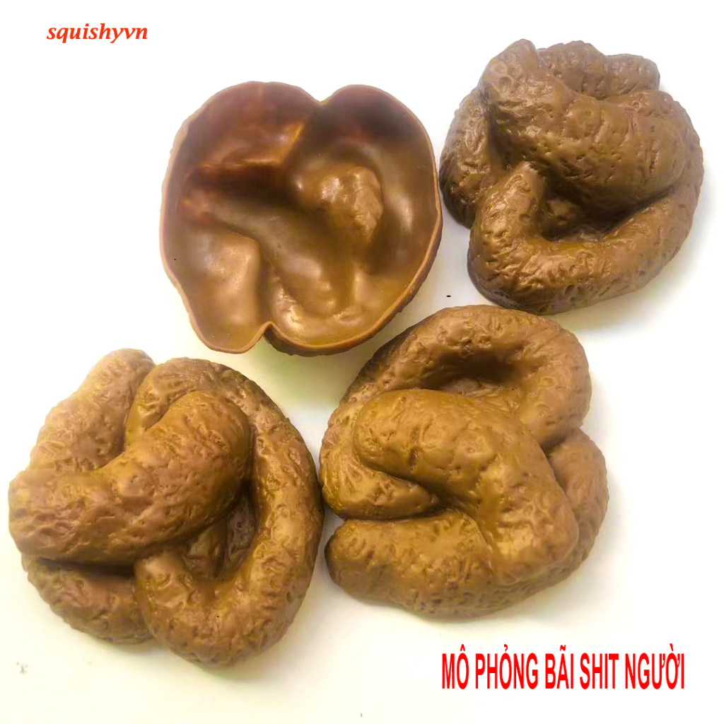 Đồ chơi troll cực mạnh - cục shit giả 1 cục cứt cứng mềm nhỏ mô phỏng bãi phân giống thật dùng để troll ch - msp402054