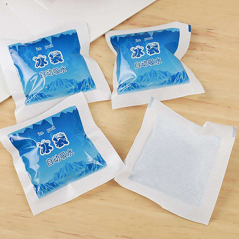 Reusable Gel Ice Bag Automatic Water Absorption Insulated Ice Pack Pain ...