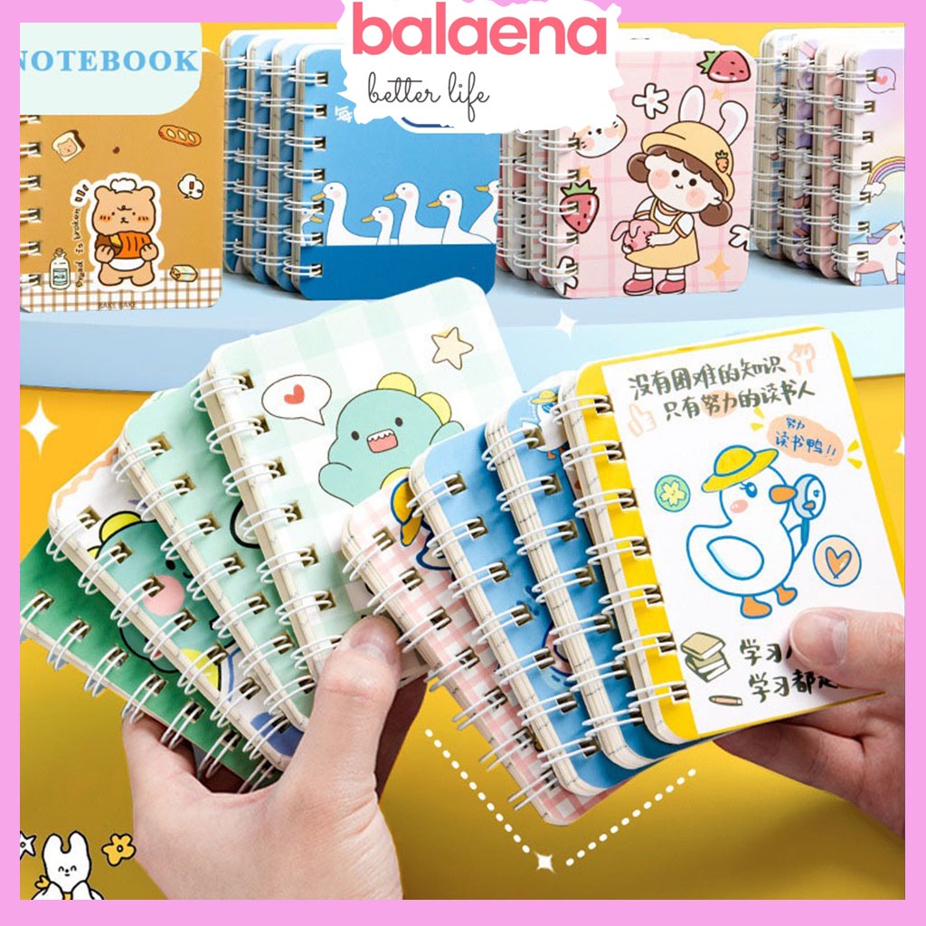 Note book  mini size A7 dễ thương , sổ tay 160 trang tiện dụng