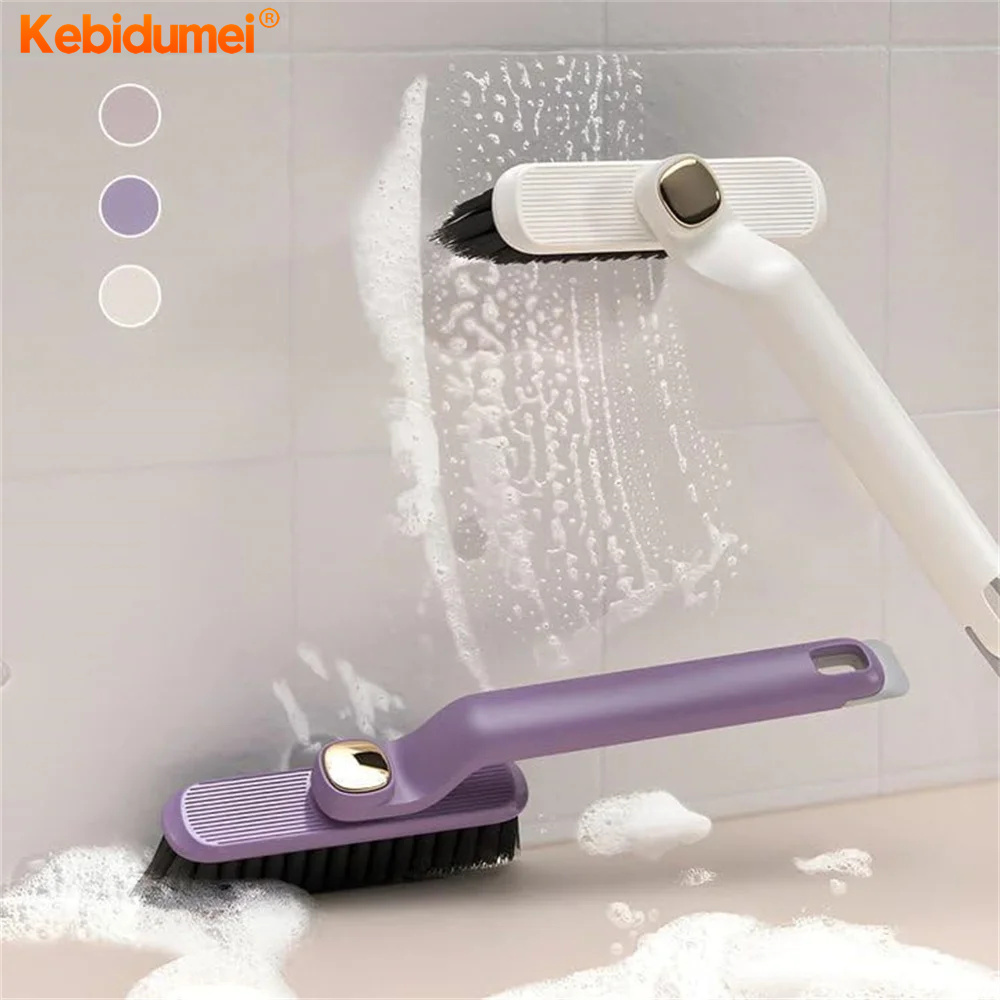 Kebidumei Multi-Function Rotating Crevice Cleaning Brush Kitchen Toilet Tile Joints Dead Angle Crevice Gap Cleaner Brush for Shower Floor