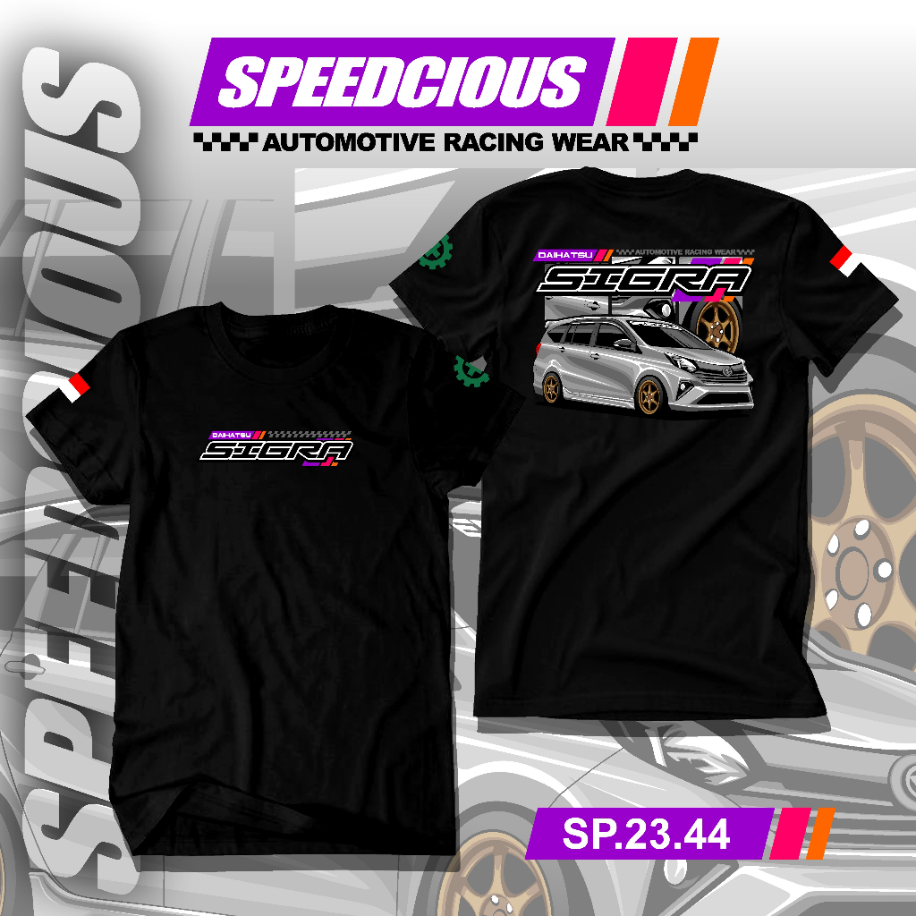 Kaos Racing Mobil Daihatsu Sigra Modifikasi Tshirt Sablon Lengan ...