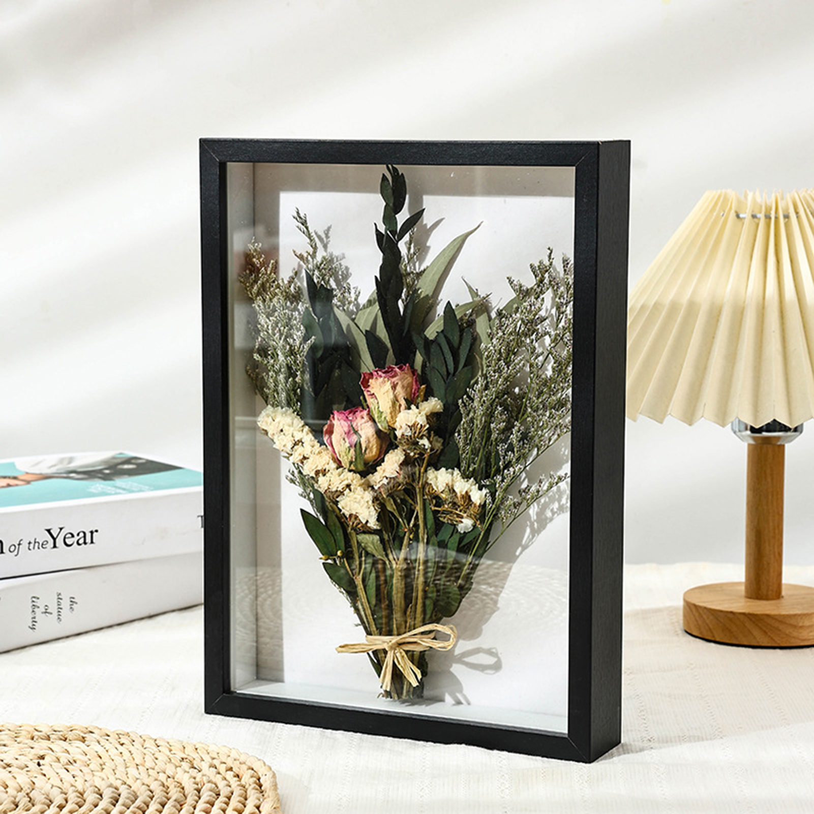Creative Hollow Dried Flower Plant Photo Frame Handmade DIY Display 3D ...