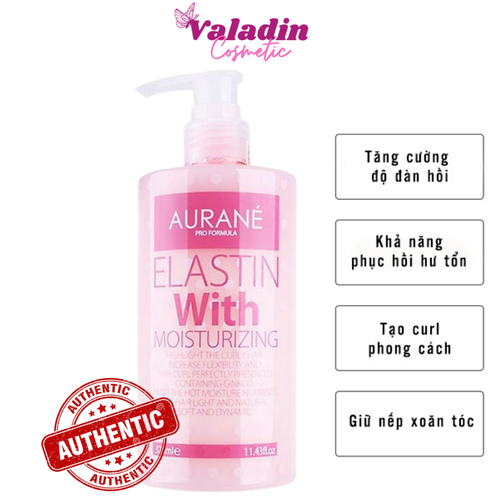 Gel tạo kiểu tóc xoăn Aurane Elastin With Moisturizing 325ml chai tạo kiểu tóc nữ gel dưỡng tóc tạo kiểu -Valadin
