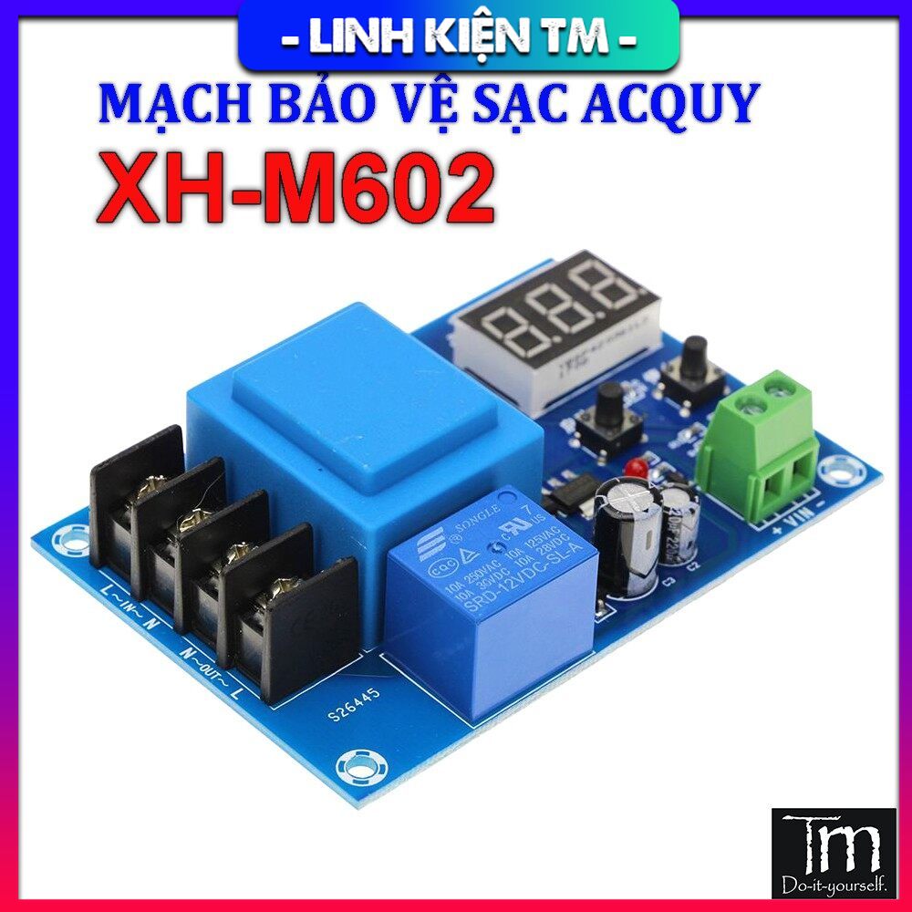 Mạch điều khiển sạc tự ngắt ắc quy 12-60v