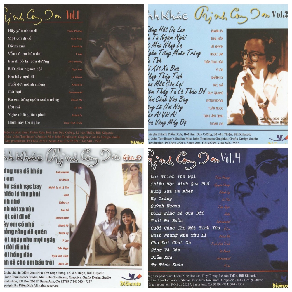 [MDX] BỘ 4 ĐĨA CD TRỊNH CÔNG SƠN - CD NHẠC VÀNG