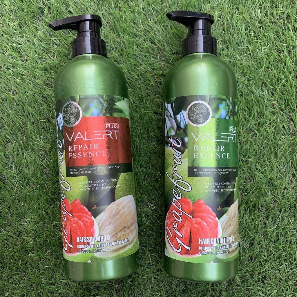 [HCM]Cặp Dầu Gội Xả Bưởi Cao Cấp GRAPEFRUIT VALER 850mlx2