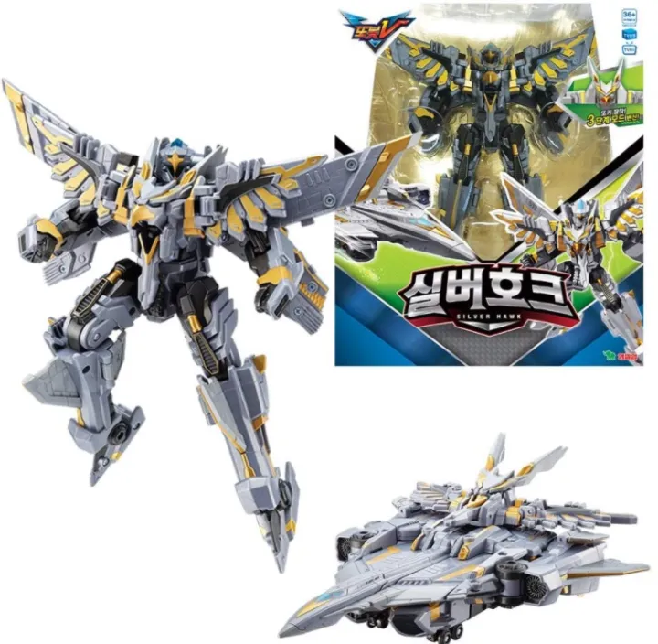 Tobot V Silver Hawk Transforming Robot Action Figure Toy Children Kid Trendy Best Seller Made In Korea Lazada Singapore