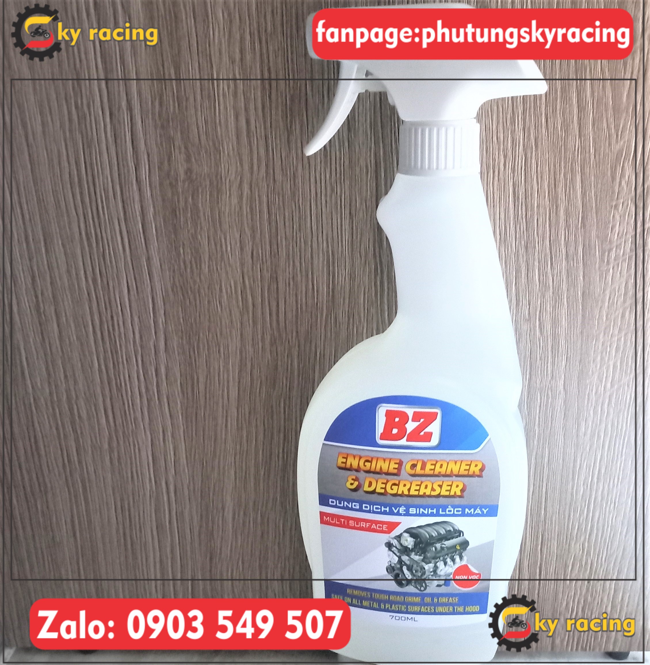 Dung dịch vệ sinh lốc máy BZ