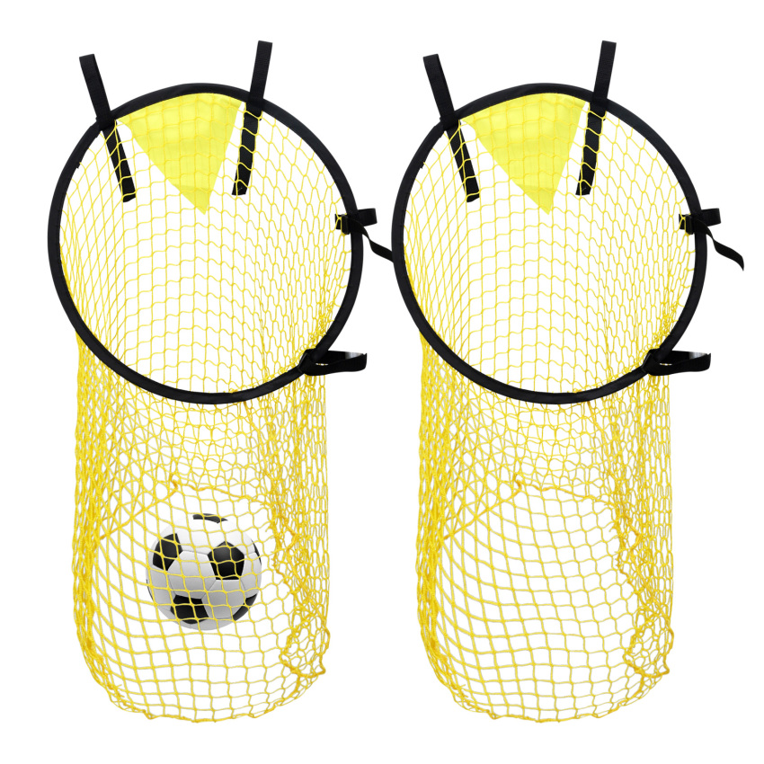 2pcs Top Bins Football Targets Goal Net 60cm Soccer Top Bins Target Net Football Target Net Football Goal Target Bag With Adjustable Straps, Foldable Football Goals Target Nets