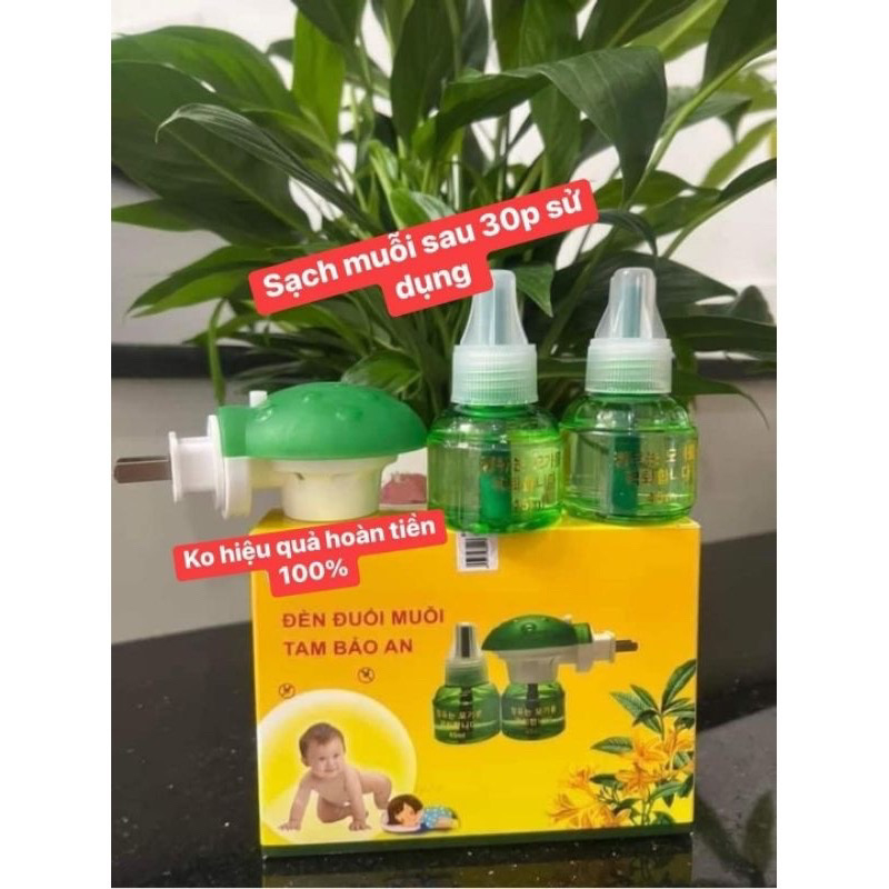 Đèn đuổi muỗi thông minh TAM BẢO AN gồm 1 đèn 2 dầu