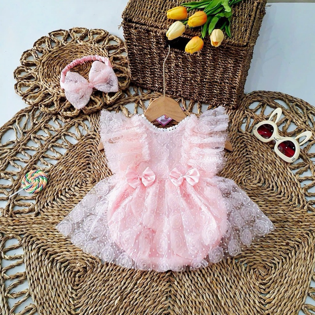 BODY KÈM TU BAN HOA REN NỔI (ROSE)