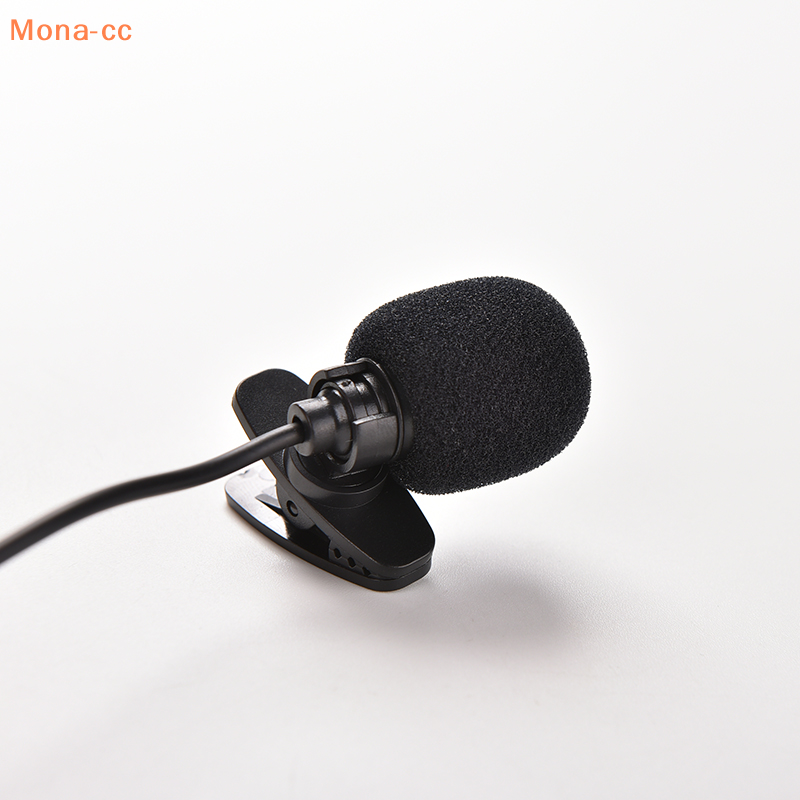🔥CC 3.5mm Mini Studio Speech Mic Microphone Clip On Lapel For PC Desktop Notebook