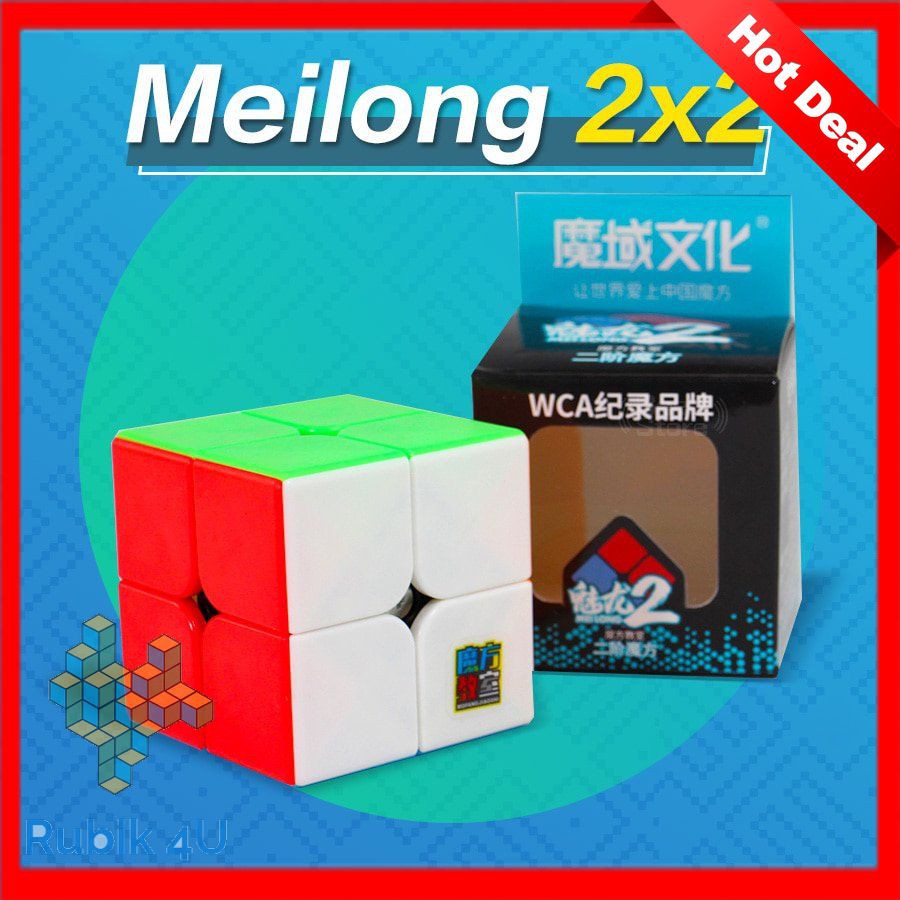 HCMĐồ Chơi Rubik Moyu 2x2 MF2 Stickerless  Rubik Quay nhanh mượt Bẻ góc thumbnail