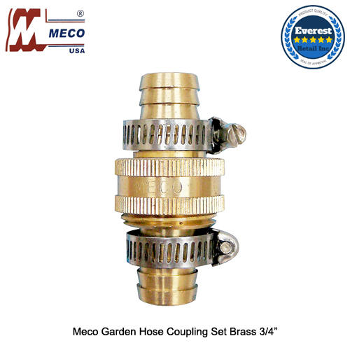 Meco Garden Hose Coupling Set PVC / Brass Sold per Piece (Choose Size