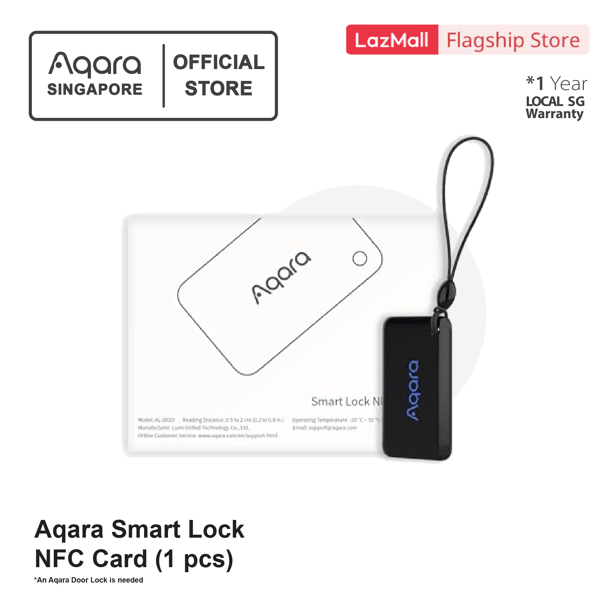 Aqara Door Lock NFC card Cartes Nfc Nfc Kart - Lazada | Lazada Singapore