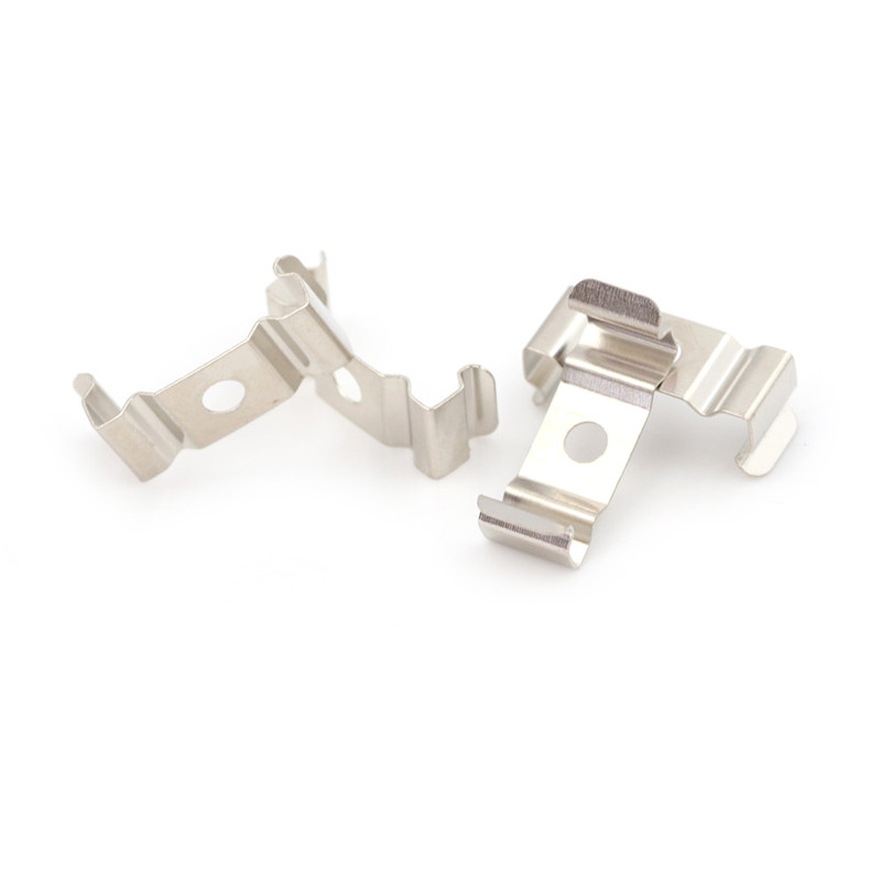 [Eqrbtl] 4Pcs T5 Fluorescent Tube Lamp Holder Bracket Clips Socket Silver
