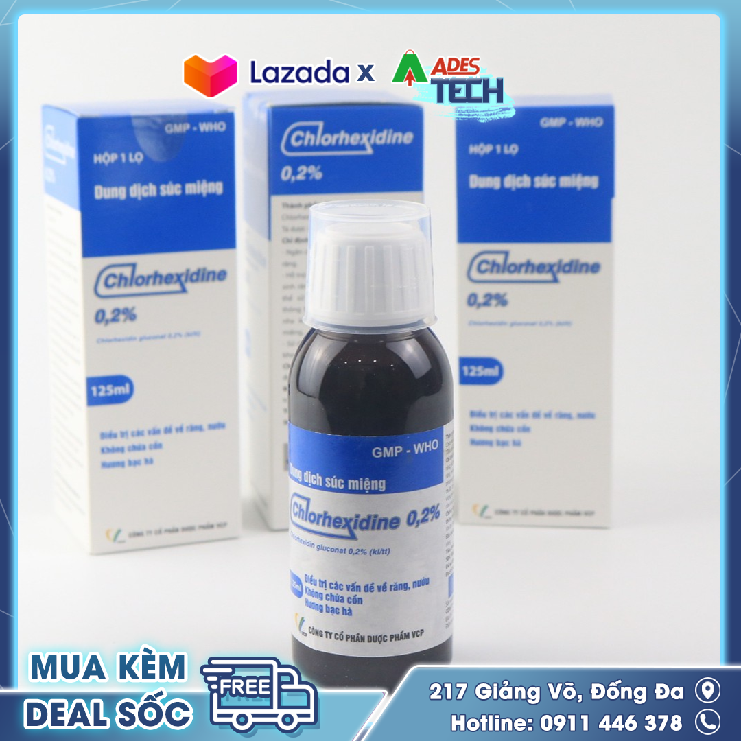 Dung dịch súc miệng CHLORHEXIDINE 0.2%