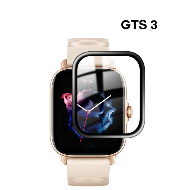3D PMMA miếng bảo vệ màn hình Bảo Hiểm Đầy Đủ Cho Huami AMAZFIT GTS 2E GTS2 Mini GTS3 Smartwatch miếng bảo vệ màn hình