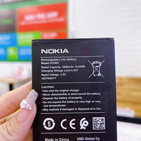 [ ẢNH THẬT ] Pin Nokia C2 / V3760T hàng như hình