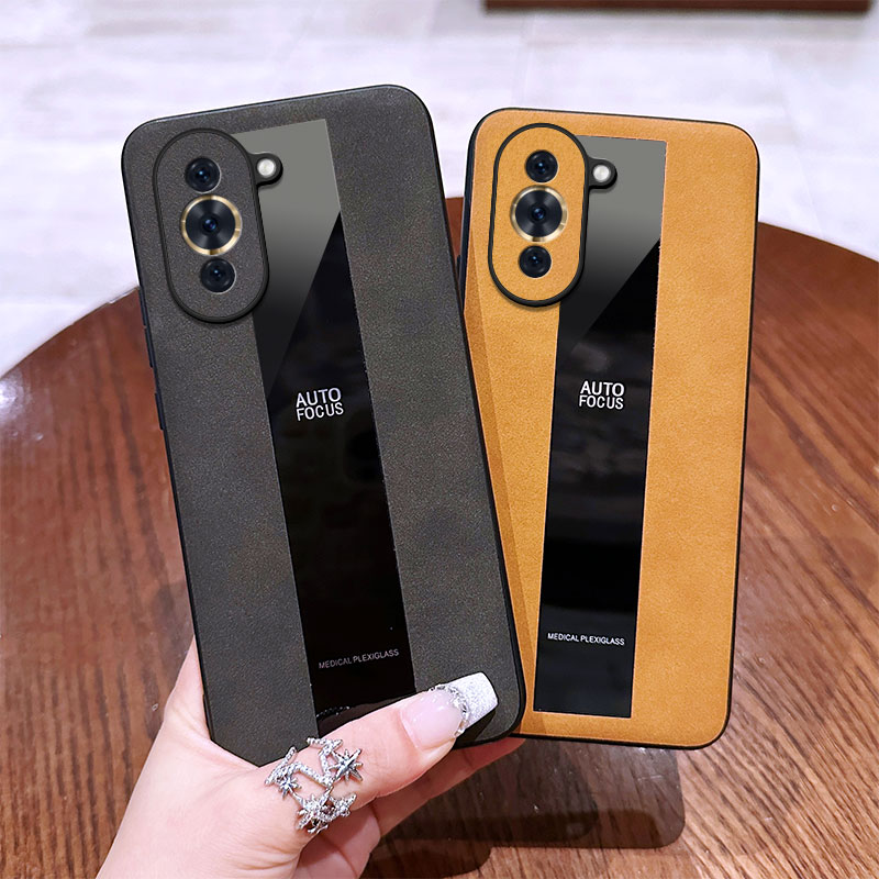 For Huawei Nova 6 7 7i 8 9 10 Pro Case Fluff Luxury Sheepskin Silicone Soft Business All-Inclusive Leather Anti-knock for Huawei Nova 6 7 9 8 10 SE Phone casing.