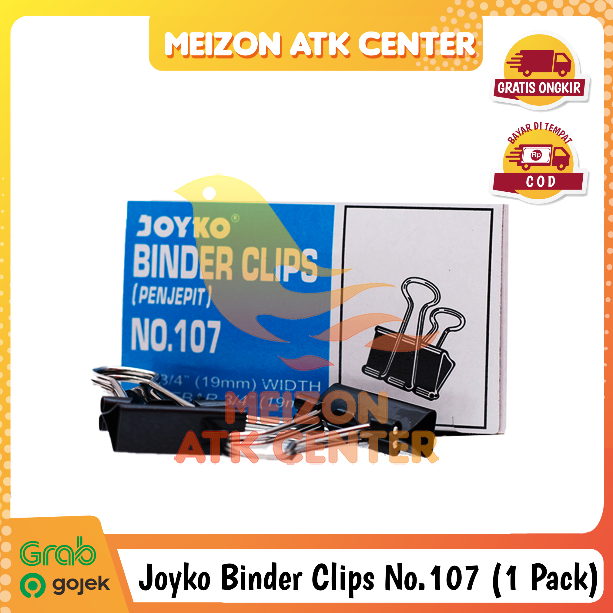 Binder Clip No 107 Joyko Penjepit Dokumen Kecil [1 PACK] Lazada Indonesia
