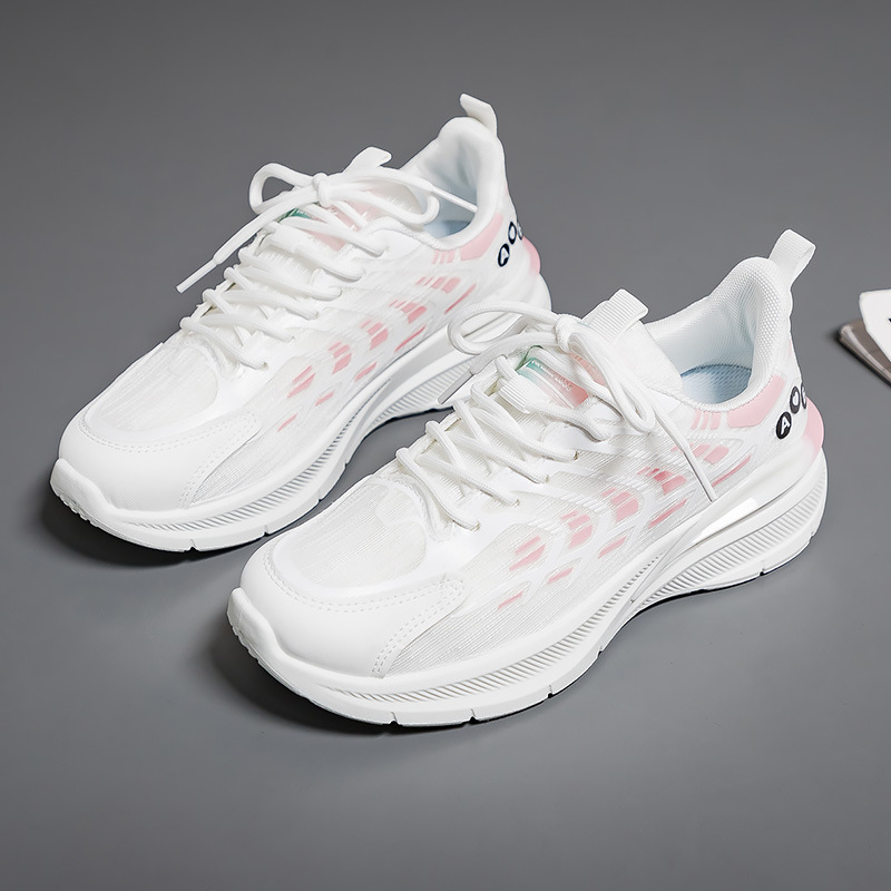 DEUKIO Mesh running shoes, couples' casual shoes, breathable and versatile platform sneakers for men and women