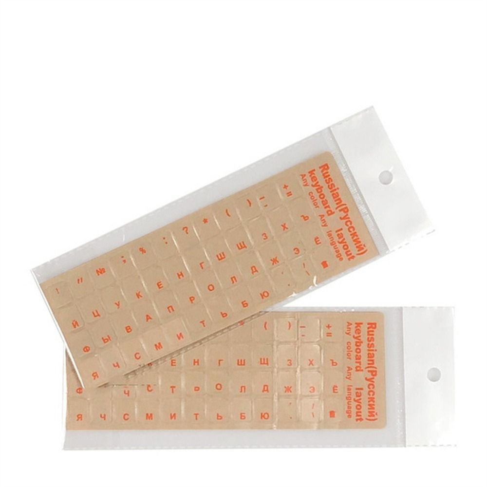 Laptop Accessories For PC English Dust Protection Hebrew Russian Film Computer Keyboard Cover Keyboard Letter Sticker Keyboard Stickers Language Alphabet Sticker. 