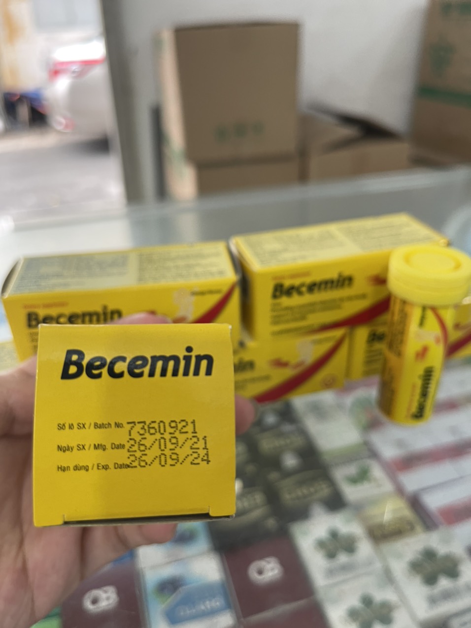 Viên sủi bổ sung vitamin Becemin (Tuýp 10 viên)