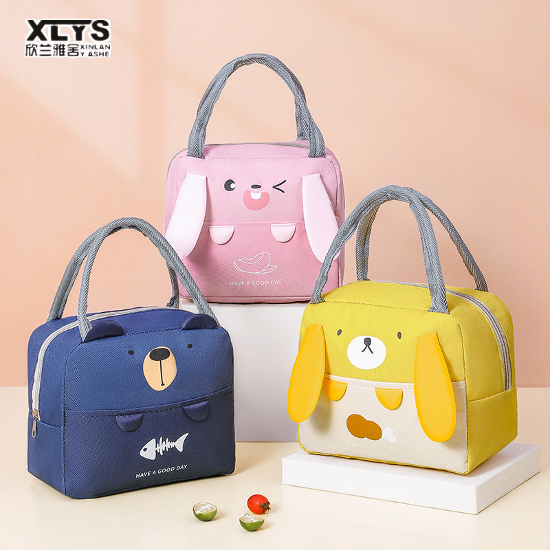 XINLANYASHE [Miễn Phí Vận Chuyển]Túi Đựng Đồ Ăn Trưa Túi Đựng Đồ Ăn Trưa Túi Cầm Tay Túi cách nhiệt, có thể giữ ấm/lạnh. Túi giữ lạnh, cách nhiệt gói tuổi vải túi Bento giấy bạc vật liệu dày túi xách túi cách nhiệt chống thấm nước Túi Đựng Đồ Ăn Trưa du