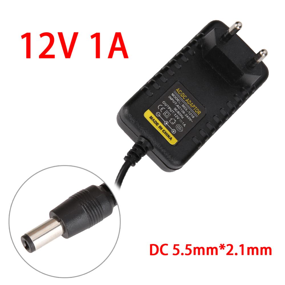 Bộ chuyển đổi nguồn điện chuyển đổi AC sang DC 5.5mm * 2.1mm 5.5mm * 2.5mm 12V 1A