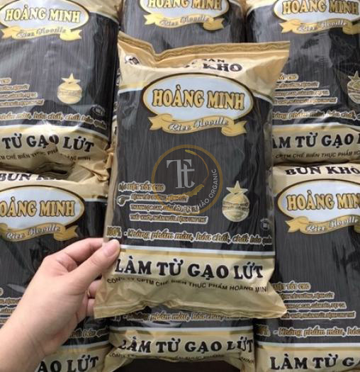 Bún gạo lức đen thực dưỡng 500gr [100% từ gạo lức đen Điện Biên] HCM