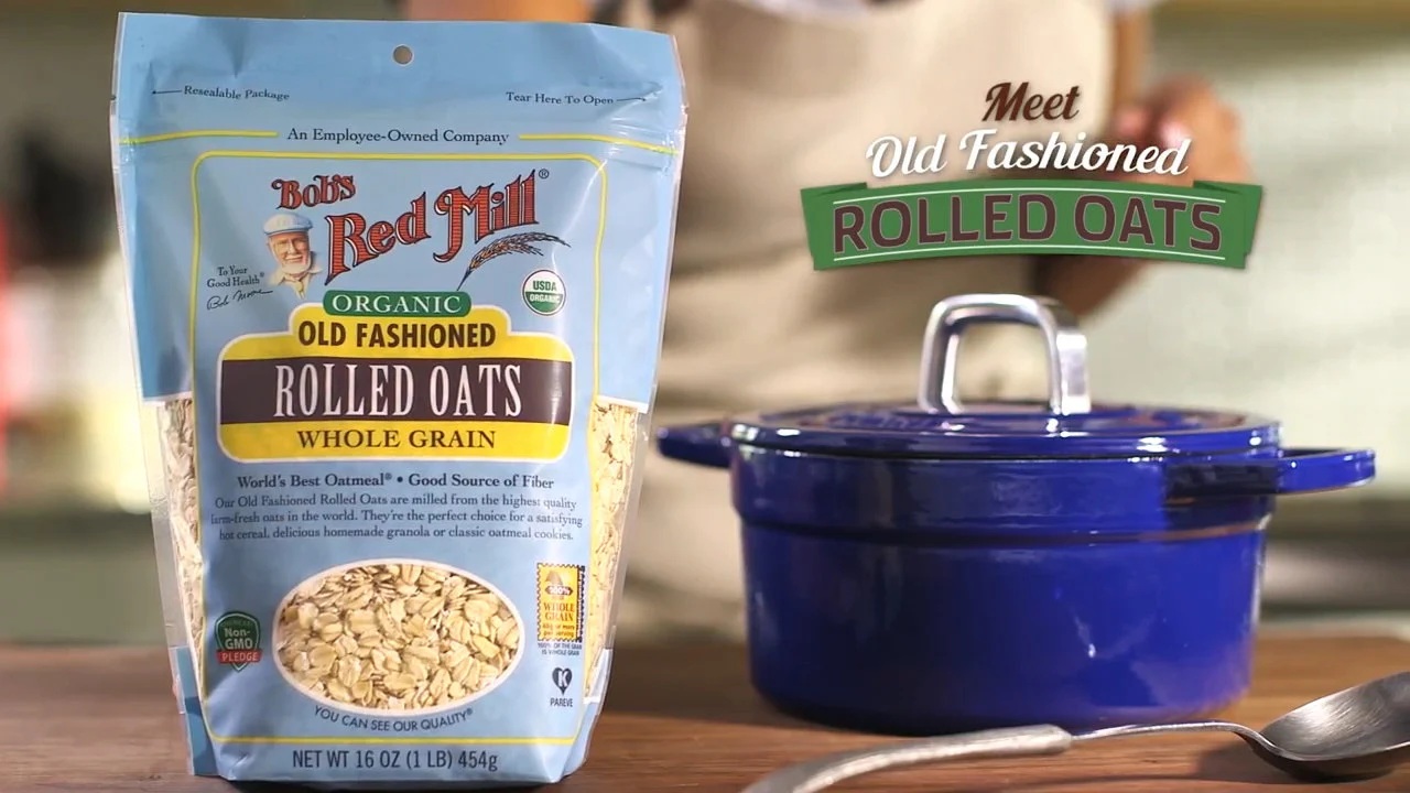 [PREORDER] ORGANIC OLD FASHIONED ROLLED OATS WHOLE GRAIN 16OZ 454 G BY BOB'S RED MILL HEALTHY