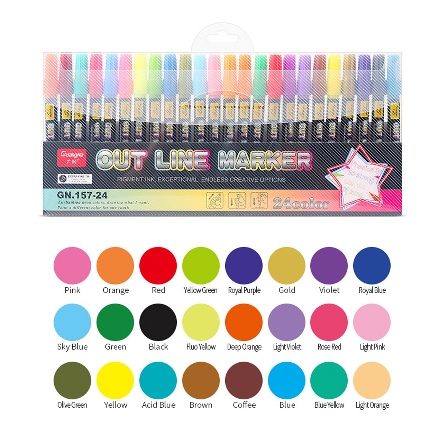 12%2024%20Color%20Double%20Line%20Outline%20Art%20Marker%20Pen%20DIY%20Graffiti%20Out%20Line%20Highlighter%20Marker%20for%20Scrapbook%20Diary%20Poster%20-%20Image%204