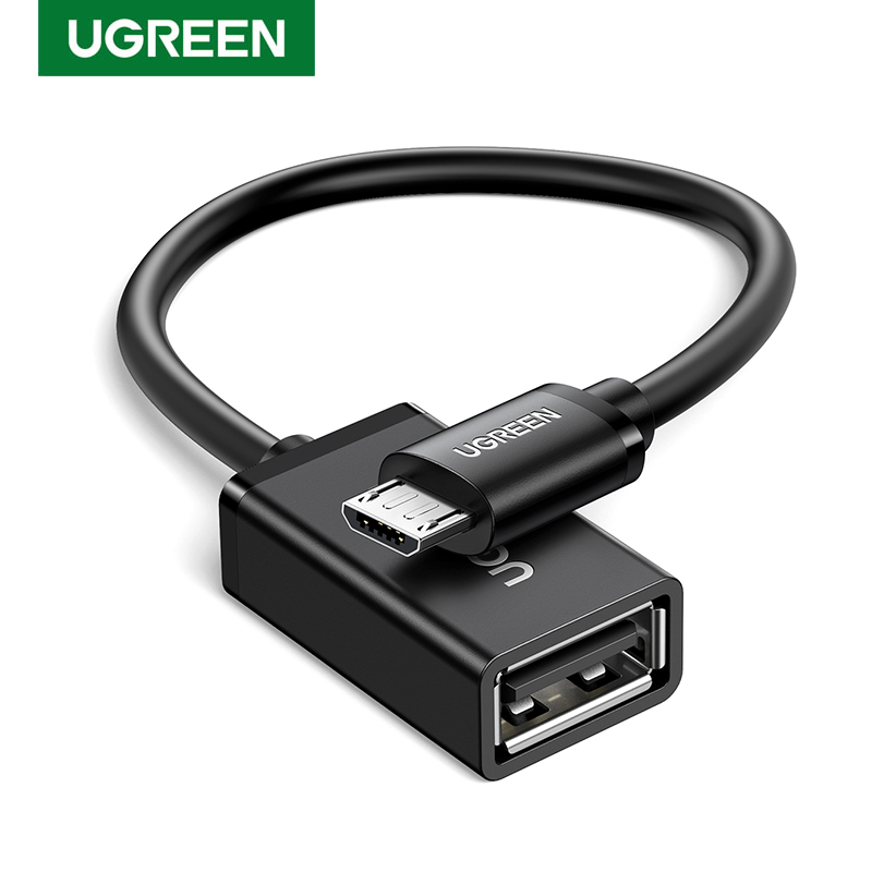 UGREEN 12CM Micro USB 2.0 OTG Cable On The Go Adapter for Huawei y7 prime 2019, A3S, A5S, samsung a10s