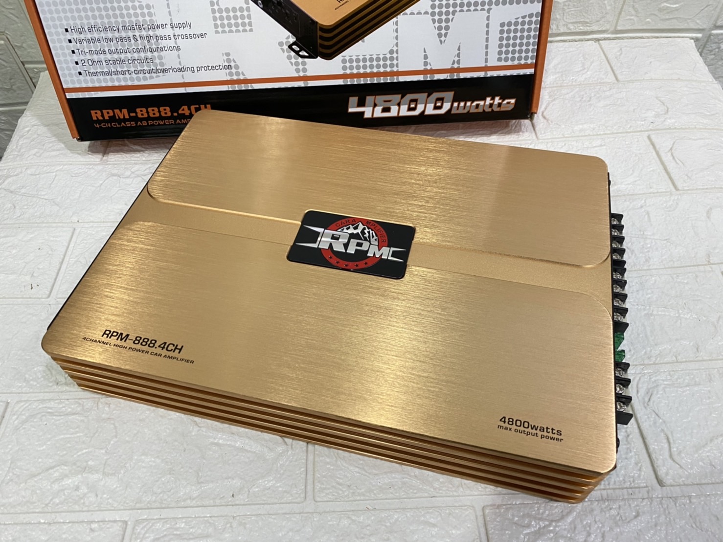 พาวเวอร์แอม คลาสAB RPM PR-888.4 4CH AB กำลังขับ 1200W ของใหม่ ขายดี ...