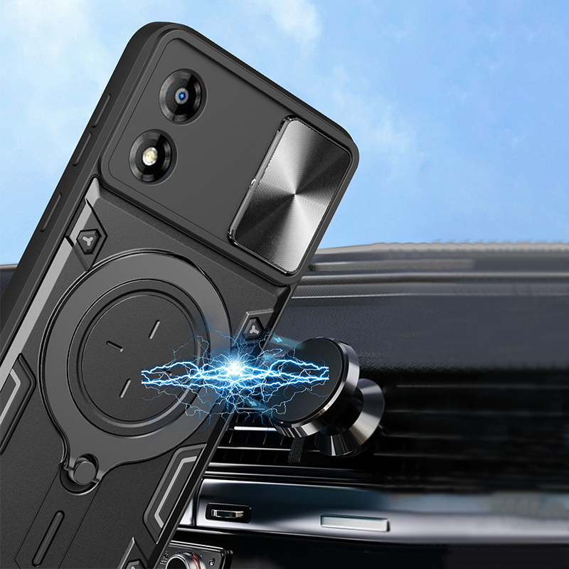 Shockproof Armor Phone Case For Moto E13 E20 E22 E22i E30 E40 Holder Casing Camera Protection Sliding Hard Back Cover New Design