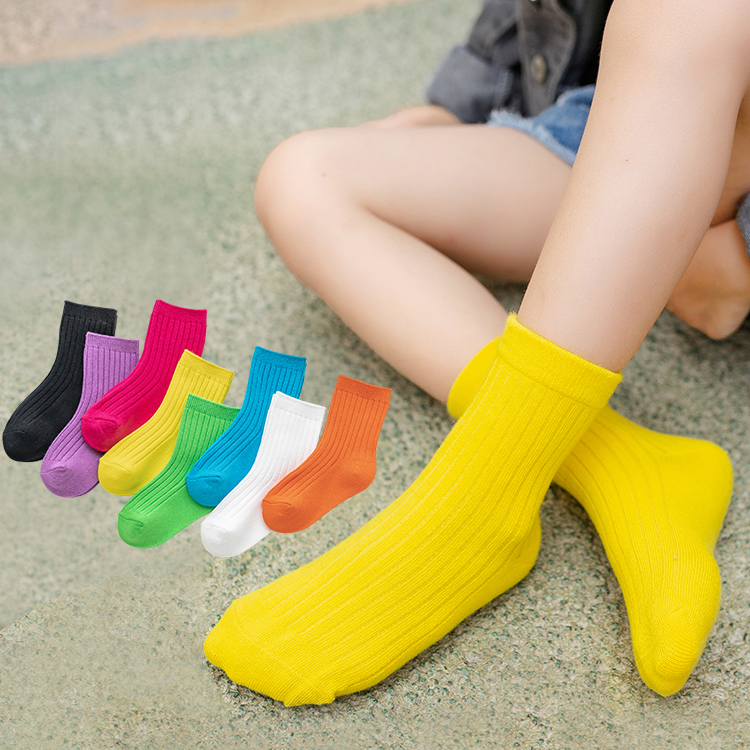 Candy Color Fashion Baby Socks Cute Kids Socks Boys Girls Soft Cotton Warm Socks Ready Stock Multi-color Children Toddler