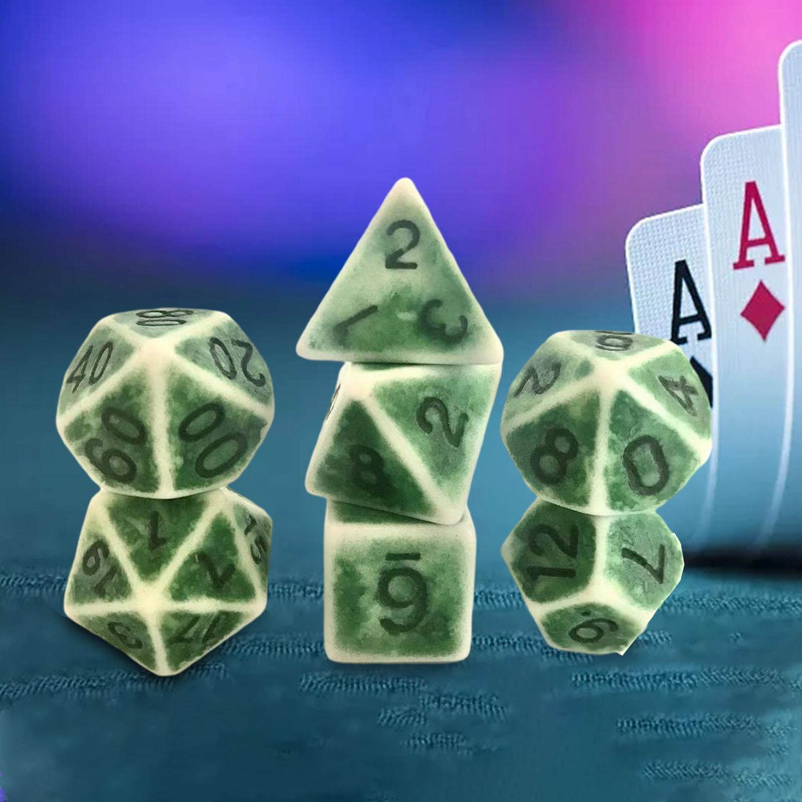 Baoblaze Polyhedral Acrylic D8 D10 D10 D12 D20 Multi-sided & RPG MTG Role Play