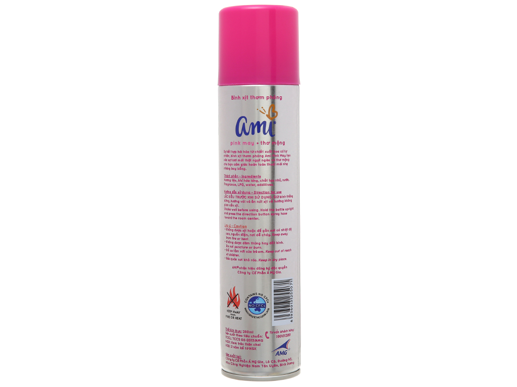 Nước hoa xịt phòng hương hoa Ami 280ml - mẫu mới