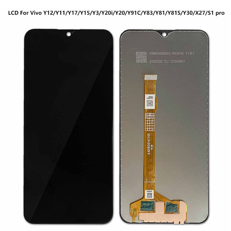 Phone LCD Display Screen Assembly Replacement For Vivo Y12 Y11 Y17 Y15 Y3 Y20i Y20 Y91C Y83 Y81 Y81S Y30 X27 V15 S1 Pro Y30. 