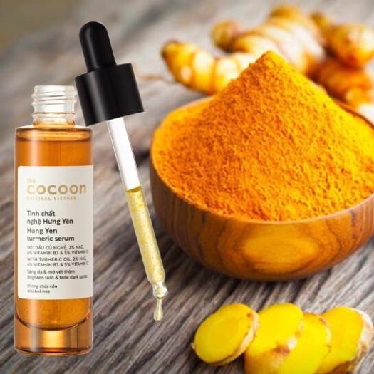 Tinh chất nghệ Hưng Yên Cocoon Làm sáng da mờ thâm 30ml ( Full - Chiết )