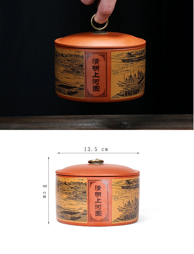 Hũ, Bình đựng trà bằng gốm (cỡ lớn, rất khít)