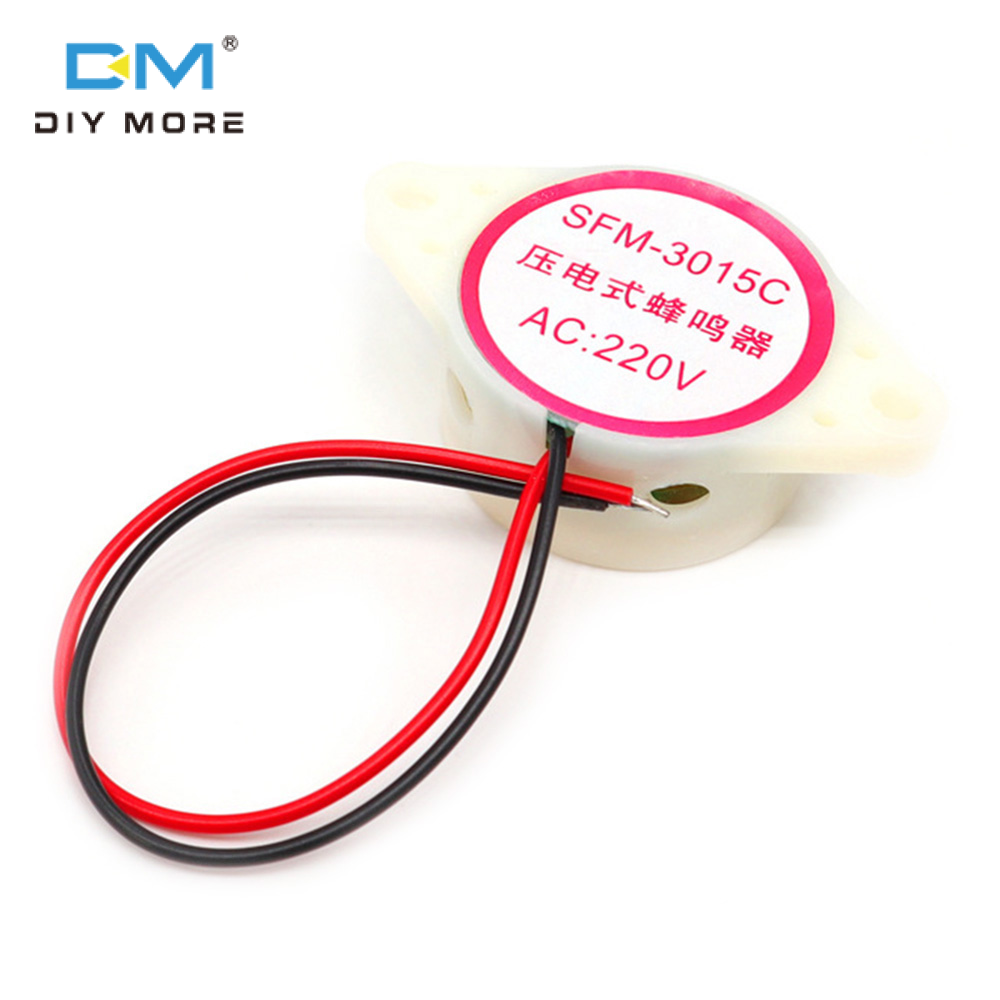 diymore Buzzer Alarm Electronic Beep Buzzer AC 220V SFM27 Active Piezo